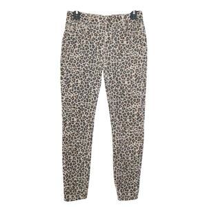 Knox Rose Leopard print skinny ankle jeans size 4